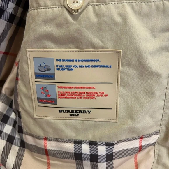 Vintage Burberry Golf Rider Cup 2006 Golf Jacket Tan Size women’s XL (men’s M) - Picture 4 of 8